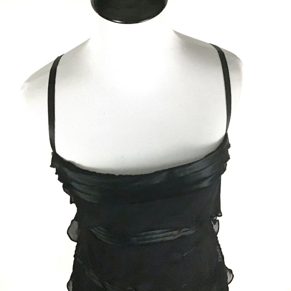 BCBGMaxAzria 100% Silk Tiered Dress Large NWT! - Picture 4 of 8